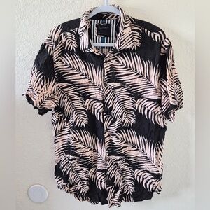 Cactus Man Ricky Singh Tropical Print Button Down Shirt